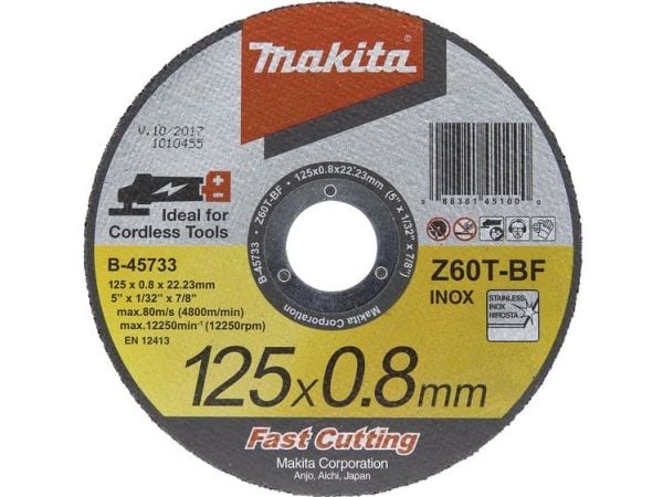 Makita INOX - Skjæreplate - for rustfritt stål - 125 mm - grovkorn: Z60T
