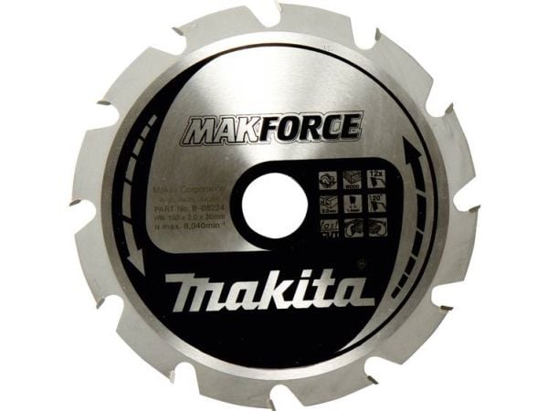 Makita MAKFORCE - Sirkelformet sagblad - for tre - 190 mm - 24 tenner