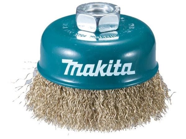 Makita - Trådkoppbørste - for stål, løvtre, maling, rust, weld edges - 60 mm - M14