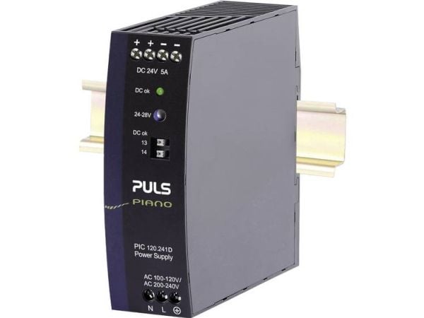 PULS Piano Strømforsyning til DIN-skinne (DIN-kisko) 24 V/DC 5 A 120 W Antal udgange:1 x Indhold 1 stk