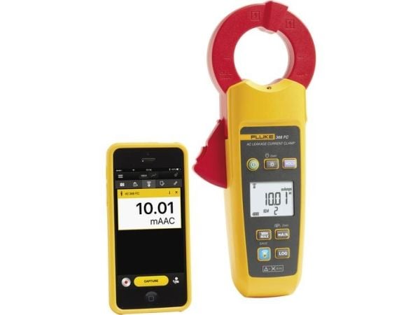 Fluke 368 FC, LCD, CAT III 600V, CAT IV 300V, Alkalinsk, 500 g, Svart, Oransje, Rød