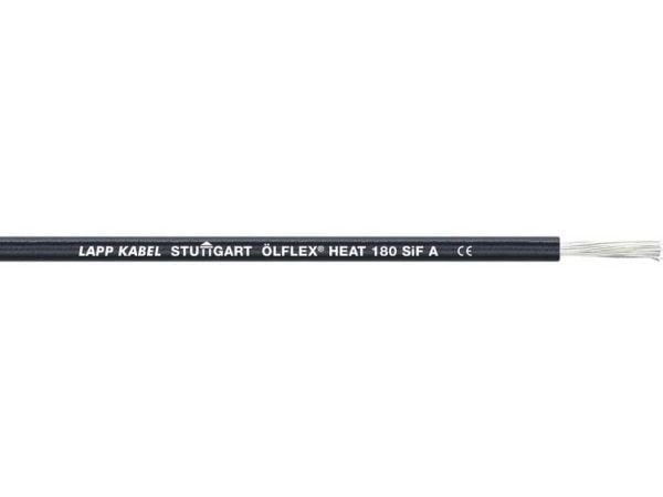 Lapp ÖLFLEX HEAT 180 SiF A, 100 m, Sort, 2,25 mm, 2,4 kg/km, 6,8 kg/km, 3000 V
