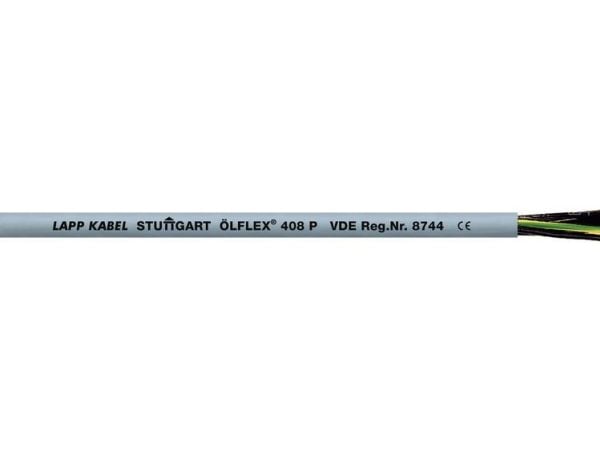 LAPP ÖLFLEX® 408 P Styreledning 18 G 0,50 mm² Sølvgrå (RAL 7001) 1308018/100 100 m