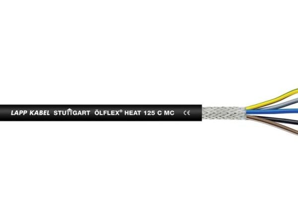 Lapp ÖLFLEX HEAT 125 C MC, 100 m, Sort, 146 kg/km, 198 kg/km, 4000 V, 2,5 mm²