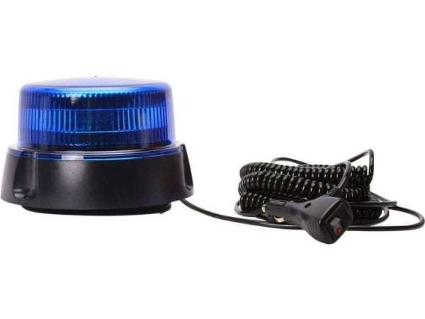 WAS rotorblink W112 853.2, 12 V / 24 V via ledningsnett, sugefot, skrue-/magnetmontering, blå