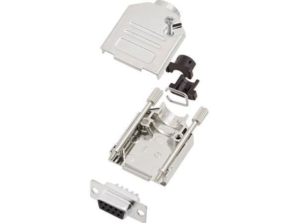 encitech DTCK09-DBS-K 6355-0061-11 D-SUB loddehylsesett, 180° poltall: 9, loddekopp 1 sett