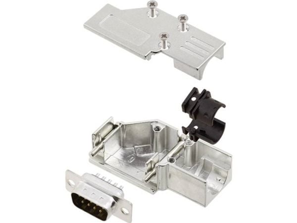 encitech DCMR-FK-09-DBP-K 6355-0065-01 D-SUB pin stripesett 90° Polantall: 9 Loddehode 1 Sett