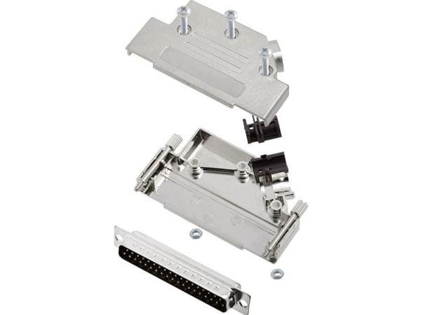 D-SUB stiftlistesett 45° poltall 37 loddekopp 1 sett (encitech D45PK-M-37-DBP-K 6355-0009-04)