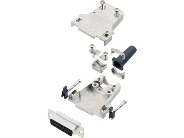 encitech DTZF15-DBS-K 6355-0044-12 D-SUB-kiskosarja 180° Napojen lukumäärä: 15 juotospäätä 1 sarja