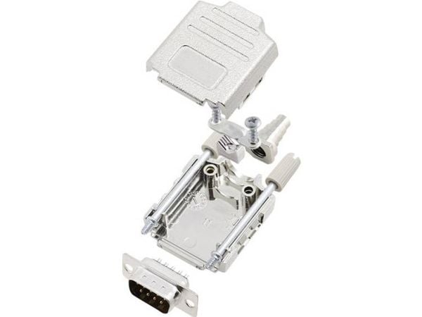 encitech DPPK09-M-DBP-K 6355-0004-01 D-SUB stiftlistesett 180°, poltall: 9 lodd (1 sett)
