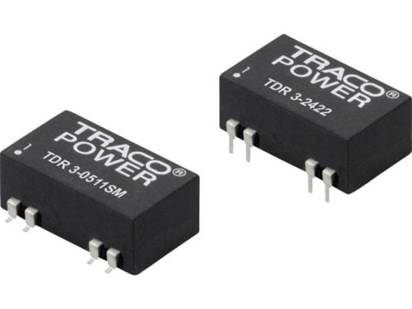 Traco Power TDR 3-0522SM, 17,2 mm, 8,7 mm, 18,9 mm, 4,5 g, 3 W, 4.5-9 V