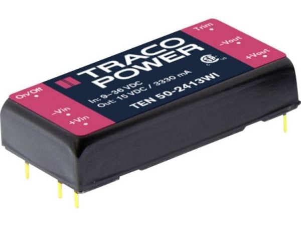 Traco Power TEN 50-2413WI, 25,4 mm, 11 mm, 50,8 mm, 30 g, 50 W, 9-36 V