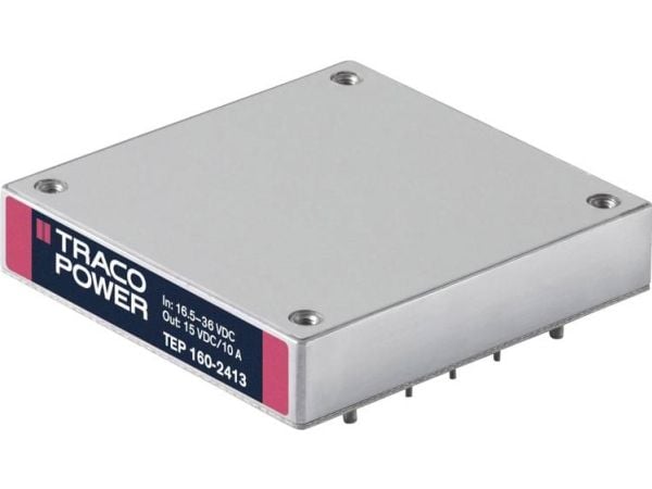 TracoPower TEP 160-4816 DC/DC-muunnin, tulostus 48 V/DC 28 V/DC 5500 mA 160 W Lähtöjen määrä: 1 x