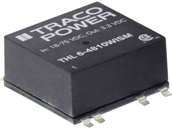 TracoPower THL 6-2411WISM DC/DC-muunnin, SMD 24 V/DC 5,1 V/DC 1200 mA 6 W Lähtöjen määrä: 1 x