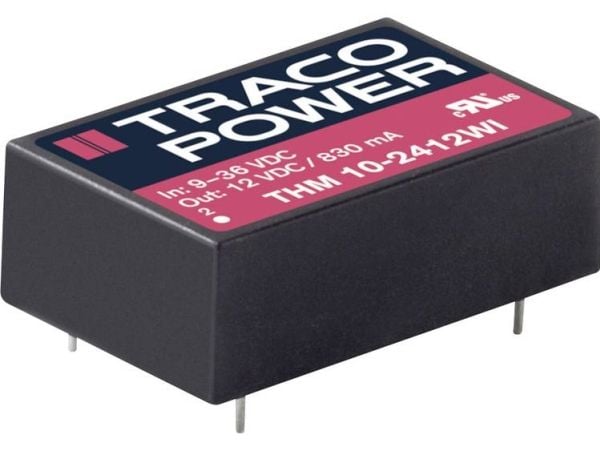 Traco Power THM 10-2422WI, 20,3 mm, 10,2 mm, 31,8 mm, 14 g, 10 W, 9-36 V