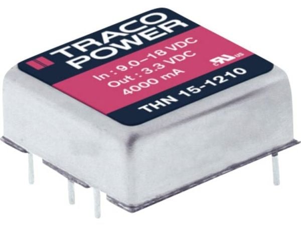 Traco Power THN 15-2411, 25,4 mm, 9,9 mm, 25,4 mm, 16,5 g, 15 W, 18-36 V