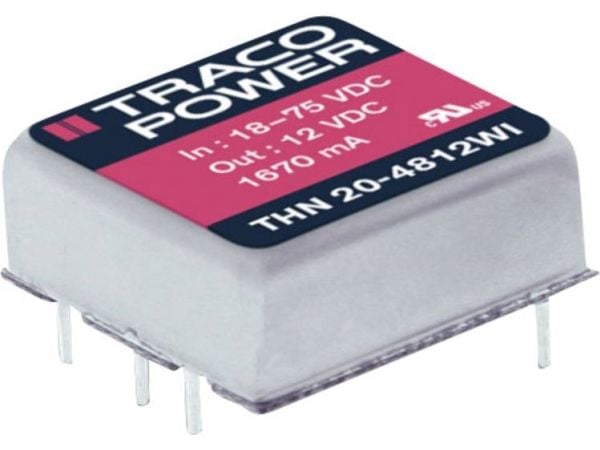 Traco Power THN 20-4815WI, 25,4 mm, 9,9 mm, 25,4 mm, 15 g, 20 W, 18-75 V