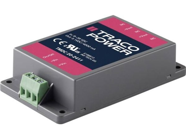 Traco Power TMDC 20-2412, 54 mm, 23,3 mm, 96 mm, 107 g, 20 W, 9-36 V