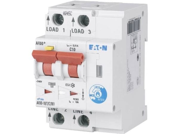 Eaton brandgnistdetektor 2P B 10A 0,03A typ A AFDD-10/2/B/003-A 187168