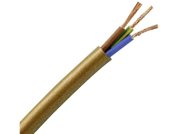H03VV F375W slangledning H03VV-F, 3×0,75 mm, 25 m, vit (151625006)
