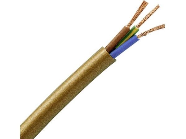 Kopp 152325008 Slangekabel H03VV-F 3 G 0.75 mm² Sort 25 m