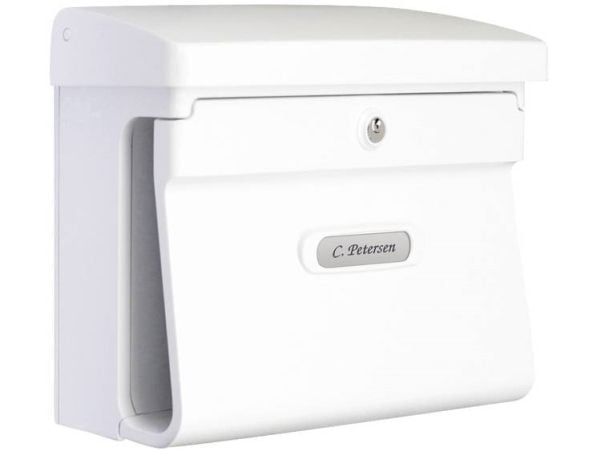 Postbox Burg Wächter BREMEN 885 W Plast Vit Nyckellås