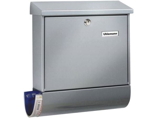 Postbox Burg Wächter VARIO 8672 Si Stålplatta Silver Nyckellås