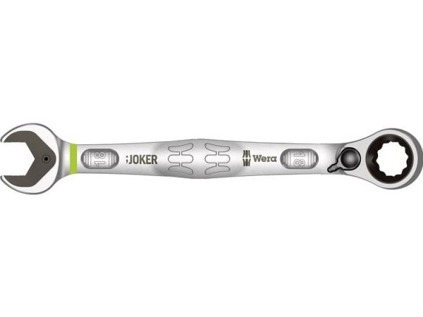 Wera Joker Switch 18, 18 mm, Rustfritt stål, Stål, Matt, 15°, 234 mm