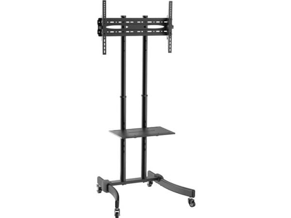 LogiLink BP0026, Musta, Litteä paneeli, Multimediakärry, 40 kg, 94 cm (37"), 177,8 cm (70")