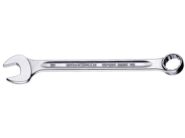 STAHLWILLE 13 21 13 Clés à fourche, 21 mm, Argent, 21 mm, Krom, Chrome-legeret stål, Krom, 15°, 47 mm