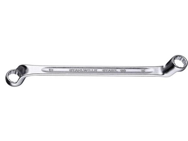 STAHLWILLE 20 18 X 19 41041819 Dobbeltringnøkkel 18 - 19 mm DIN 838, DIN ISO 10104 - Dimensione chiave (metrica): 18 mm