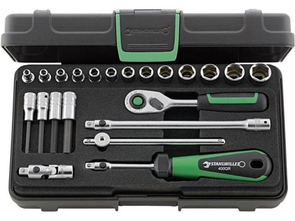 STAHLWILLE 96011181, Støpselsett, 22 hoder, 230 mm, 130 mm, 914 g
