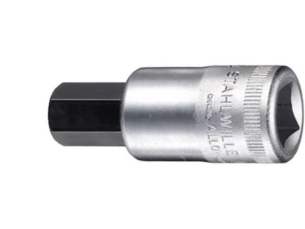 STAHLWILLE 03050019, Støpselsett, 1/2", Metrisk, 5 hoder, 19 mm, Kromfarget