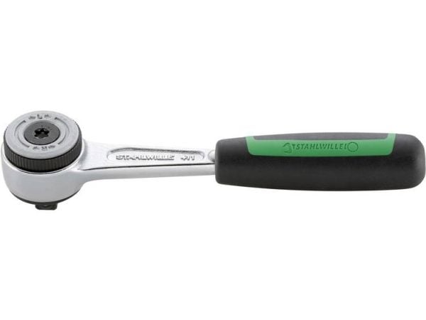Stahlwille 411-2K 11231011 Vendbar skralde 1/4 (6,3 mm) 118 mm