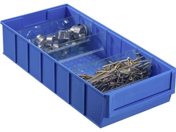 Allit 456550 Oppbevaringskasser (L x B x H) 400 x 185 x 81 mm Blå 1 stk