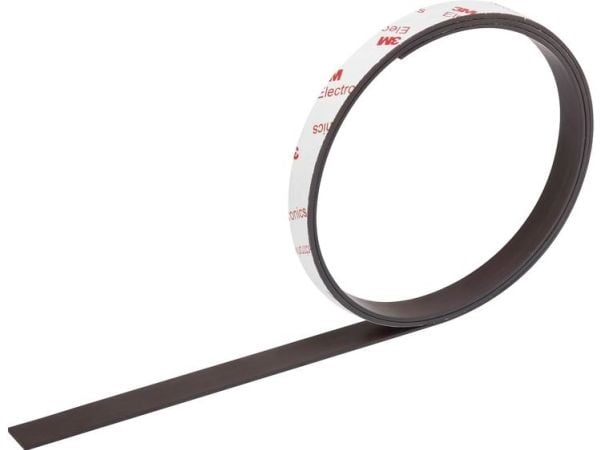 TOOLCRAFT magnetbånd antrasitt (L x B) 1 m x 12,5 mm, 1 stk