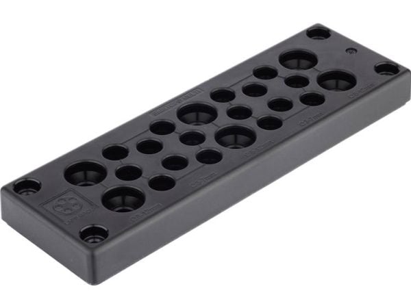 LAPP SKINTOP® MULTI Versio 1 Monikaapelointilevy Kiinnikkeen halkaisija (max.) 16 mm Levyn paksuus (max.) 14 mm Polykarbonaatti 1 kpl 1 kpl
