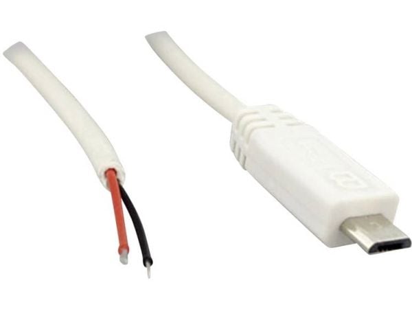 BKL Electronic 10080105, 1,8 m, Micro-USB B, Valkoinen