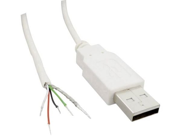 BKL Electronic 10080110, 1,8 m, USB A, USB 2.0, Valkoinen