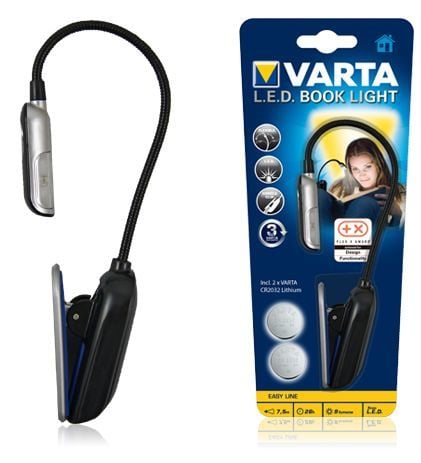 Varta Easy Line 16618 - Leselys - LED - klemmemonterbar - kjølilg hvitt lys