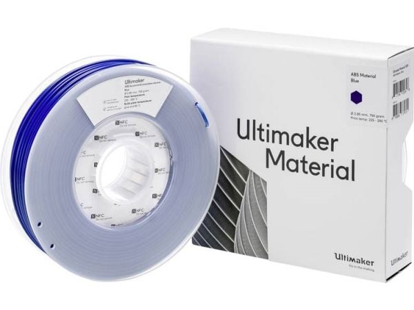 UltiMaker ABS - M2560 Blue 750 - 206127 ABS-filament 2,85 mm 750 g blå (1 stk.)