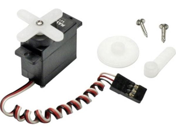 Mini-servo Master S2112 Analog-servo Muovi, metalloitu Liitinjärjestelmä Universal (Graupner/JR/Futaba)