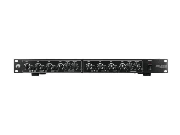Omnitronic 10355636, Aktiv crossover, 3-veis systems, 0 - 230 V, Svart, 100 dB, 483 mm