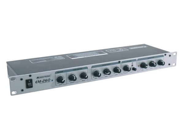 Omnitronic EM-260, 6 kanavaa, Telineasennus, 35 W