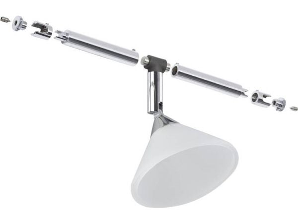 Paulmann Colmar, Spotlight på skinne, GU4, 1 ampuller, 10 W, 12 V, Kromfarget
