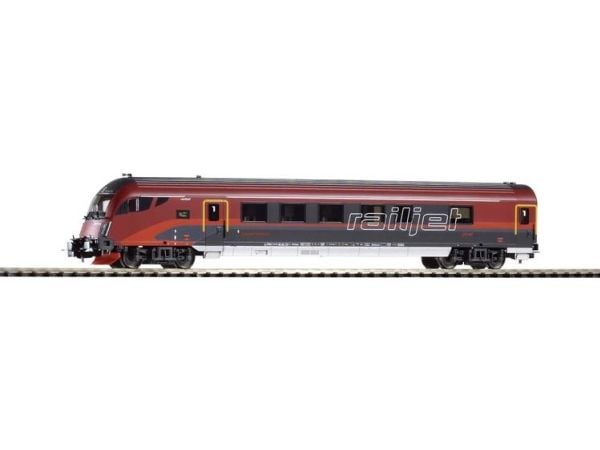 PIKO Railjet Control Car ÖBB VI, H0 (1:87)/TT (1:120), 14 år, Sort, Rød, 1 stykker