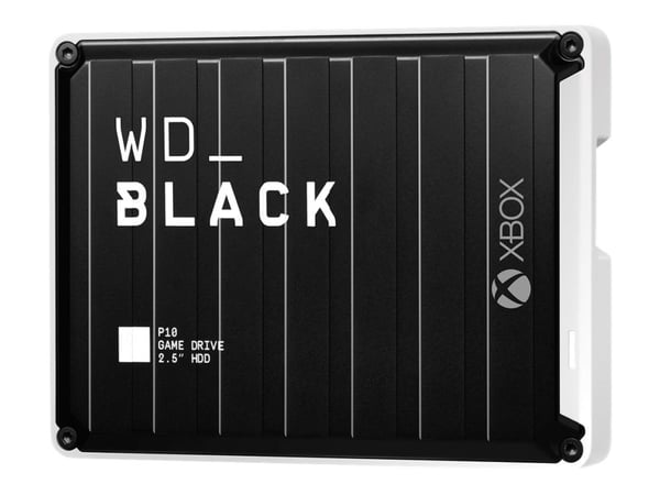WD_BLACK P10 Game Drive for Xbox One WDBA5G0050BBK - Harddisk - 5 TB - ekstern (bærbar) - USB 3.2 Gen 1 - svart med hvit pynt