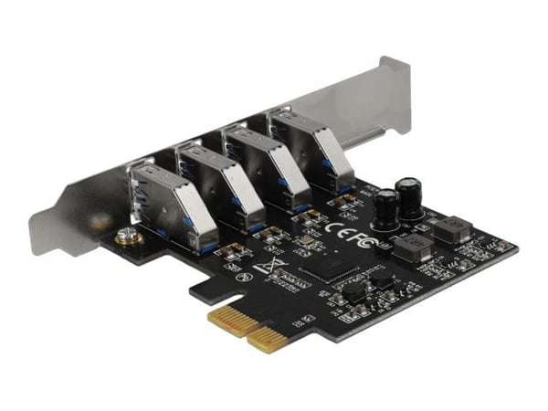 DeLock - USB-adapter - PCIe 2.0 lavprofil - USB 3.0 x 4