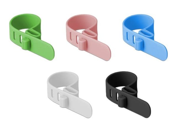 Delock - Kabelsamlare - 8 cm - blandade färger (paket om 10) Delock - Kabelsamlare - 8 cm - blandade färger (paket om 10)