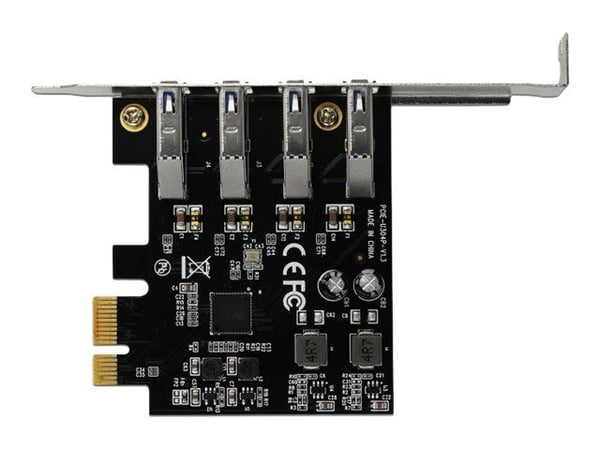 DeLock - USB-adapter - PCIe 2.0 lavprofil - USB 3.0 x 4